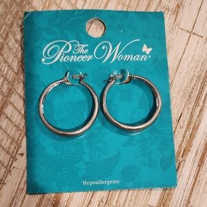 The Pioneer Woman Shiny Silver Earrings